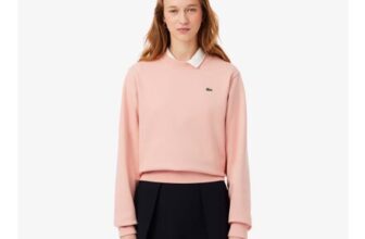 Lacoste Relaxed Fit Fleece Crew Neck Sweatshirt