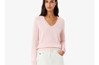 Lacoste Seamless Knit v Neck Sweater
