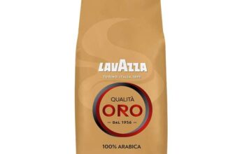 Lavazza, Qualità Oro, Whole Coffee Beans, 100% Arabica, Intensity 5/10, Medium Roast, 1 Kg