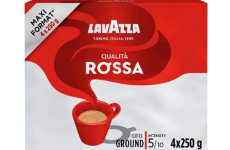 Lavazza Qualita Rossa Ground Coffee, 4 x 250g (1kg)