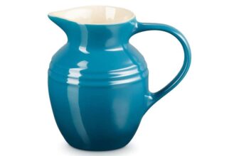 Le Creuset Stoneware Breakfast Jug, 600 ml, 550 g, Deep Teal, 70903066420002
