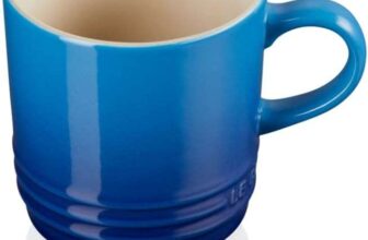 Le Creuset Stoneware Cappuccino Mug, 200 ml, Azure
