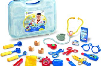 Learning Resources Pretend & Play Doctors Set – Multi-Coloured Complete Toy Dr Medical Kit for Kids