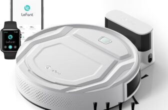 Lefant M210 Robot Vacuum Cleaner 2200Pa Strong Suction, 7.8cm Ultra-Thin for Low Carpet & Hard Floors, Wi-Fi/App/Alexa Control, Self-Charging, Ideal for Pet Hair