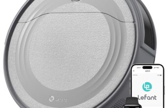 Lefant M310 Robot Vacuum Cleaner,4500Pa Strong Suction,180 Min,7.9 cm Thin, Automatic Self-Charging Small Robotic Vacuum, 2.4G Wi-Fi/App/Alexa Control,Anti-Tangle Design,Ideal for Pet Hair Hard Floor