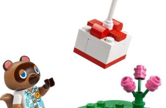 Lego Animal Crossing Tom Nook and Flying Present free with qualifying orders over £35