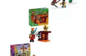 Lego Mix – Mandalorian & Grogus Speeder Bike, Dragon-Mech, Tea Party, Spiderman or Nether Lava sets