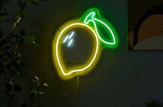 Lemon Neon Yellow & Green Plug-in LED Wall light – Free C&C