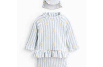 Lemon Print 3 Piece Sun Set up to 3 Mth