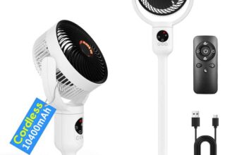 Lepwings Rechargeable 8 Pedestal Fan ( Del next week / 10400mAh / USB-C / Remote Control ) BABYJIALEDS LIMITED/FBA