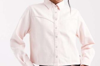 Levis Logan Boxy Denim Shacket in Pink 100% Cotton, sizes XS – L (further discount w/code for new customers)