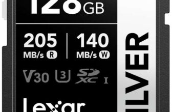 Lexar 128GB SD Card SILVER, Up to 205MB/s Read, 140MB/s Write,