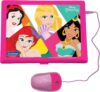 Lexibook, Disney Princess, Educational and Bilingual Laptop Spanish/English, Girls Toy with 124 Activities to Learn, Play Games and Music, Pink, JC598DPi2LXB
