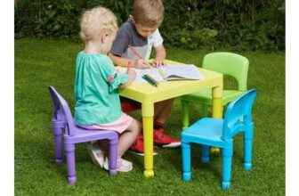 Liberty House Toys Childrens Table and 4 Chairs Set – Multicoloured