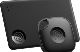 Life360 Tile Starter Pack – Bluetooth Trackers and Item Finders for Keys, Wallets & More. Both iOS and Android Compatible. Phone Finder. 2-Pack (Black Tile/Slim)