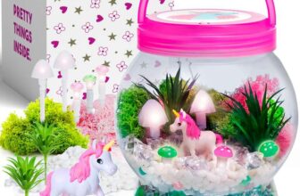 Light-Up Unicorn Terrarium Kit for Kids Creative Craft Gift for Girls Aged 6-12