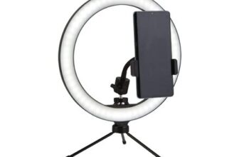 Lighting Collection Bordeaux LED Selfie Tripod Lamp