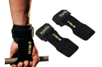 Lightning Deal-MOKRGYM Weight Lifting Wrist Straps, Padded, Black