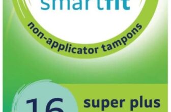 Lil-Lets Non-Applicator Super Plus Tampons, 16 Count (Pack of 1), For Heavy Flow, 4 Droplets, Plant-Based, SmartFit Non-App Tampon