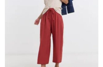 Linen Mix Wide Leg Culotte