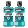 Listerine Cool Mint Mouthwash, 2x250ml, Kills Germs and Freshens Breath
