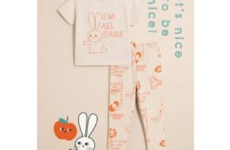Little Angels Bunny T-Shirt and Leggings Outfit 0 to 3mth Only
