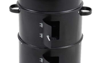 Living and Home Outdoor Upright Smoker Grill Charcoal BBQ – With Code – Sold & Delivered by Living and Home (UK Mainland)