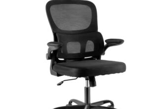 (Local) Ergonomic Office Chair Desk Chair with Folding Armrest (with code) GWONG Stage Lights Store