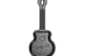 Lodge 4.5 Inch Dolly Parton Rockstar Pre-Seasoned Cast Iron Mini Guitar Skillet (10.25inch £35.03) Sold By Amazon US