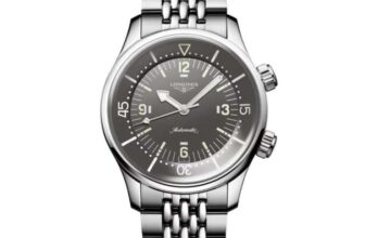 Longines Legend Diver Mens Grey Dial & Stainless Steel Watch