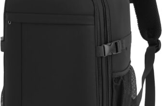 Lossga Ryanair Cabin Bags 40x30x20 Underseat Carry-ons Travel Backpack Anti-Theft Ryan Air Bag 40x20x25 Hand Luggage Cabin Size Casual Daypack with Chest Clasp 20L