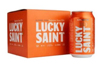 Lucky Saint Hazy IPA 0.5% Low Alcohol Can 4 X 330ml