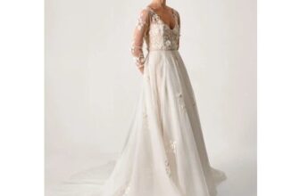 Lucy Embroidered Floral Maxi Wedding Dress Ivory