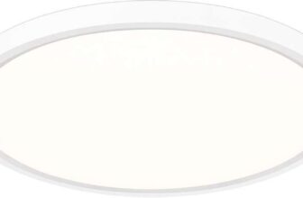 LuminexDesigns LED Ceiling Light Dimmable with Remote 30W with 2000K Backlight, Warm Night Light & Timer
