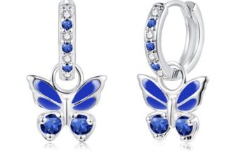 Lynizo Drop Earrings, 925 Sterling Silver for Women