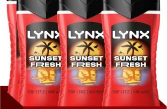 Lynx Sunset Fresh 3-in-1 Body Wash Mens Hair, Face and Body Cleanser 6×225 ml (£6.78 / £6.07 with S&S)