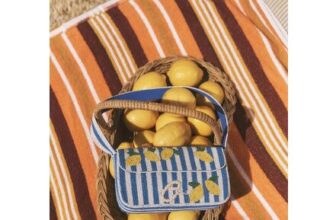 Lyra Lemon Beaded Bag