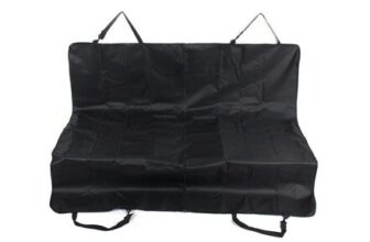 Lyrlody Waterproof Rear Dog Car Seat Cover, Universal, Black