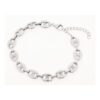 MAUDELLA Stainless Steel Oval Link Chain Bracelet