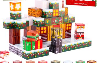 MEESHEEP 150PCS Magnetic Blocks Christmas 2026, Build Exact Models Shown in Pictures STEM Montessori Toys for Girls & Boys Age 3-10 Inspiring Creativity, Imagination and Confidence Stowable
