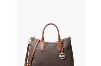 MK Austen Medium Signature Logo Satchel