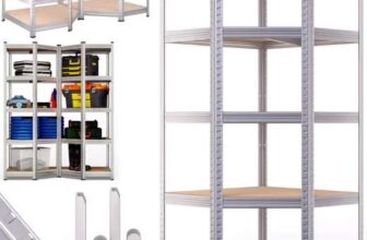 MONZANA Heavy Duty Corner Shelf 180x70x40cm Galvanized 875kg
