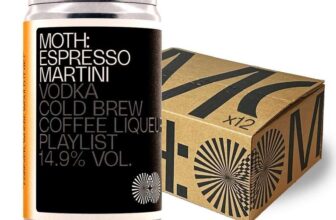 MOTH: Espresso Martini Cocktails Ready To Drink Pre-Mixed Cans, 14.9% ABV, 12 x 125ml – Sold by Morrisons (Min Order £25)