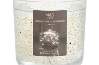 M&S Neroli, Lime & Bergamot Silver Light Up Candle