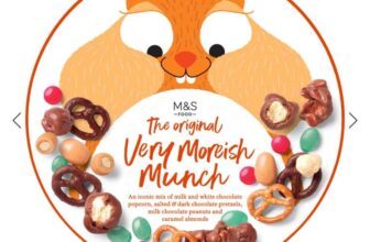 M&S The Original Very Morish Munch Tin 460g / The Original Peanut Butter And Jelly Munch 544g