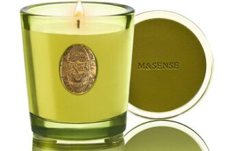 M&SENSE Scented Soy Candles, White Tea & Sage, 260g