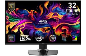 MSI 32 MAG 322UP 4K QD-OLED E16 165Hz OLED HDR400 Monitor