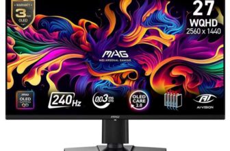 MSI MAG 274QP QD-OLED X24 27 QD-OLED WQHD 240Hz 0.03ms Adaptive-Sync Gaming Monitor w/ code