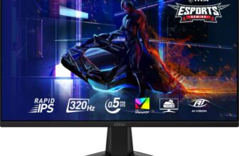 MSI MAG 275QF X32 27-Inch WQHD Gaming Monitor, 2560×1440 Rapid IPS, 320Hz, 0.5ms, DisplayHDR 400