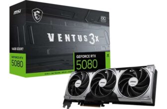 MSI NVIDIA GeForce RTX 5080 16GB VENTUS 3X OC Blackwell Graphics Card